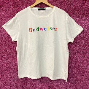 Junk Food Rainbow Budweiser King of Beers T-Shirt Large